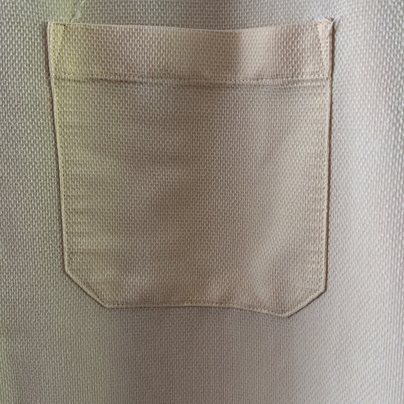 Joseph Abboud Men’s Short sleeves button down shirt yellow Large - Picture 5 of 11